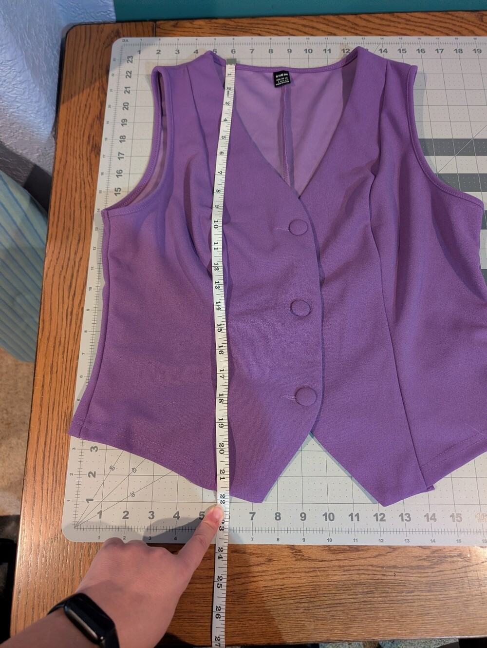Purple Vest and Wide Leg Pant Set - Picture 6 of 10